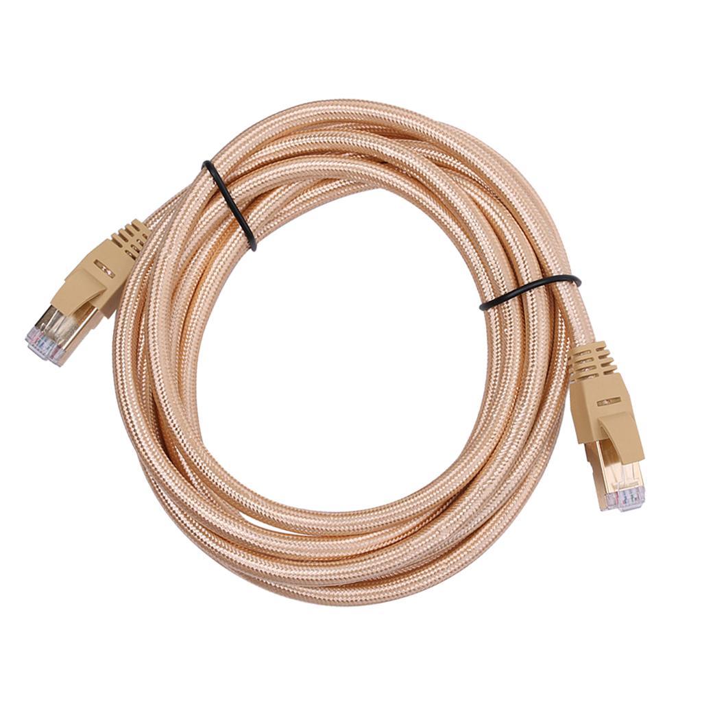 Cat7 Ethernet Network Cable RJ45 Flat Internet Network Extension Cord 1Meter