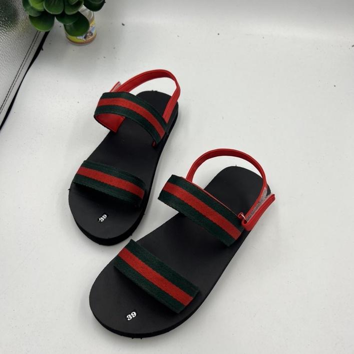 Dép xăng đan nam nữ A6 dù lót đỏ ( sandal đồng nai )