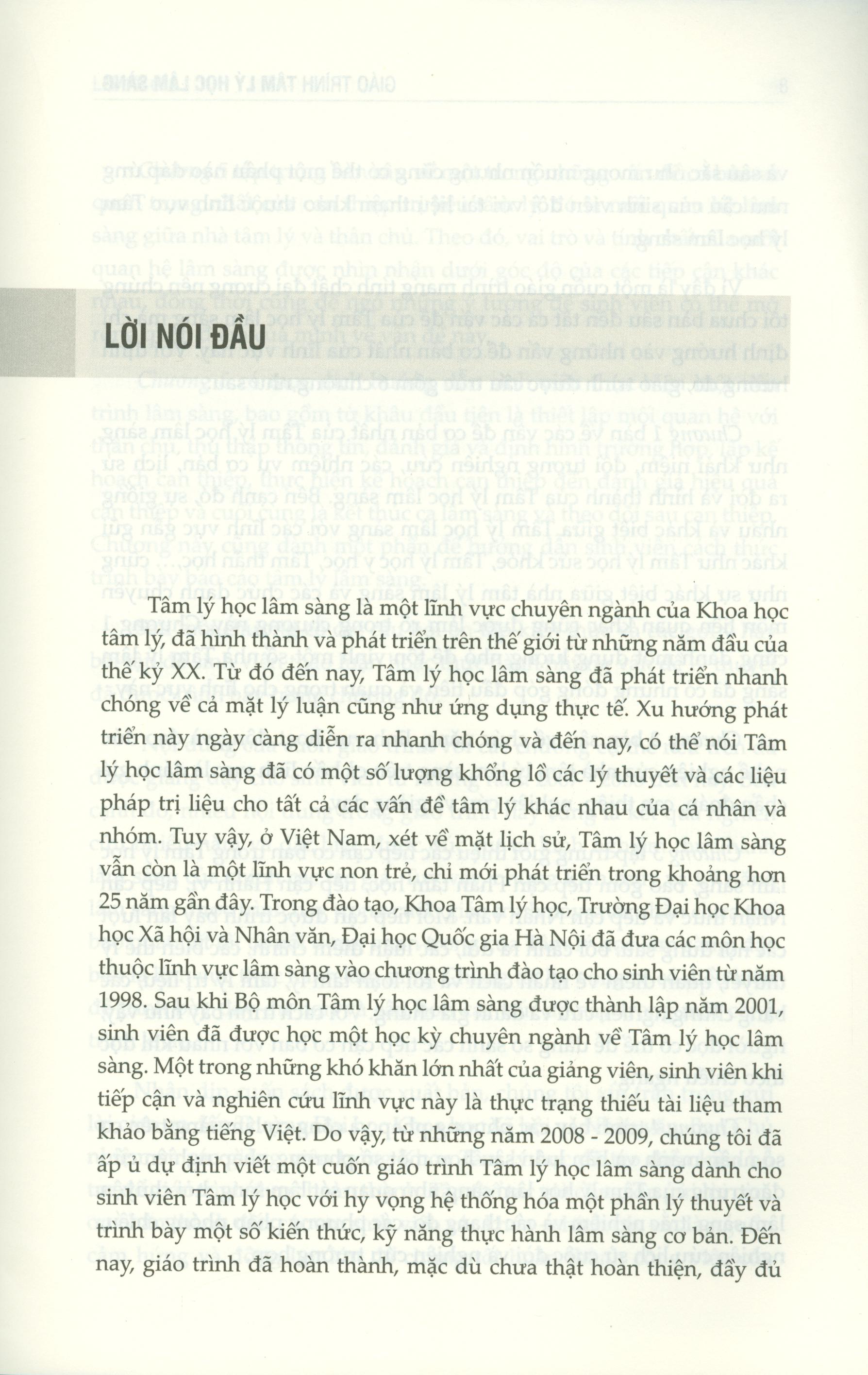 Giáo Trình Tâm Lý Học Lâm Sàng (tái bản năm 2020)