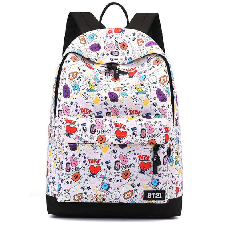 Balo BT21 hoạt hình nhiều màu sắc