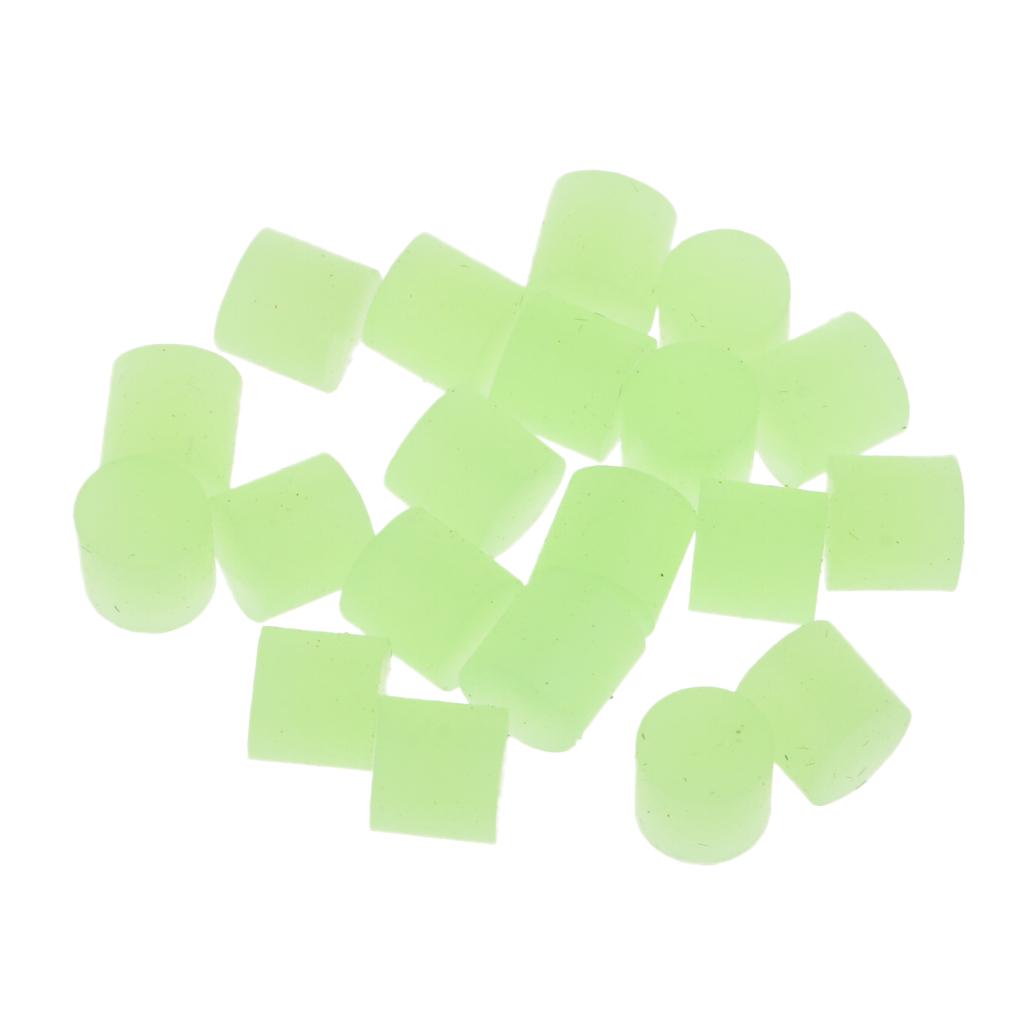 20 Pcs Fishing Floating Beads Float Stopper Float Tackles Luminous Green