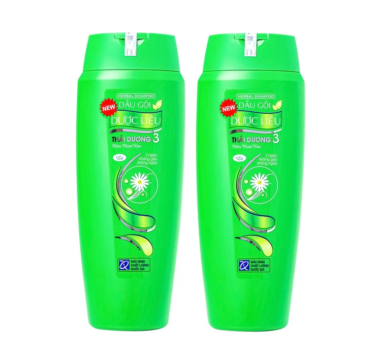 Combo 2 Chai Dầu Gội Dược Liệu Thái Dương 3 - Hương Hoa/ Hương Hoa Sen/ Hương Lá (200ml)