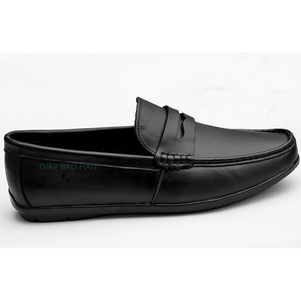 Giày Lười Da Nam Xuất Dư, Gót Mềm (Driver Shoes) - Da Bò, Mã GL066