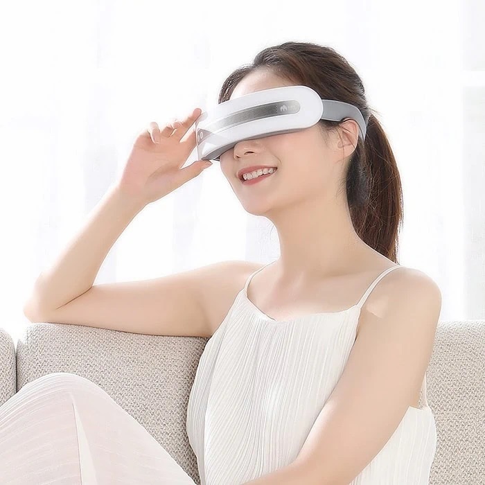 Máy massage mắt nóng lạnh Sothing Momoda SX328, 3 chế độ massage nóng lạnh, kết nối Bluetooth phát nhạc- Hàng chính hãng