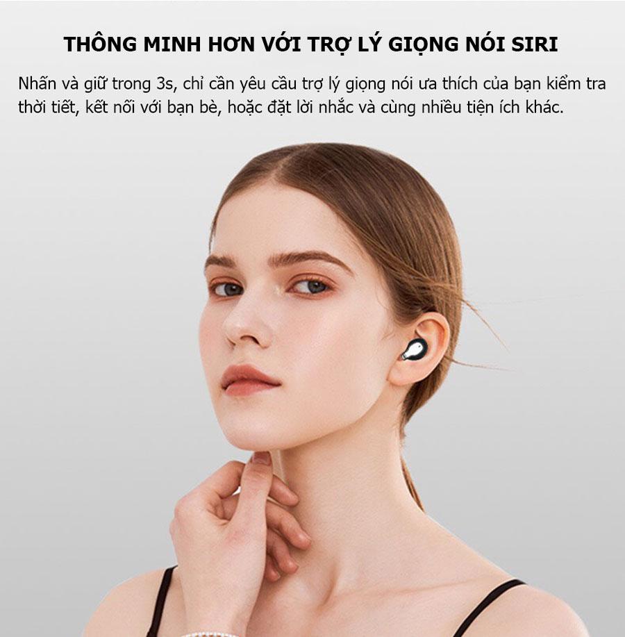 Tai nghe Bluetooth 5.0 - Tiện mang theo, an toàn, không lo hết pin