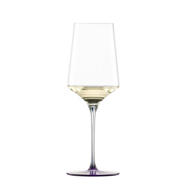 Ly Rượu Vang Trắng Pha Lê Zwiesel Ink 123415 22.9cm 407ml Chân Đế Màu Tím Violet hàng chính hãng