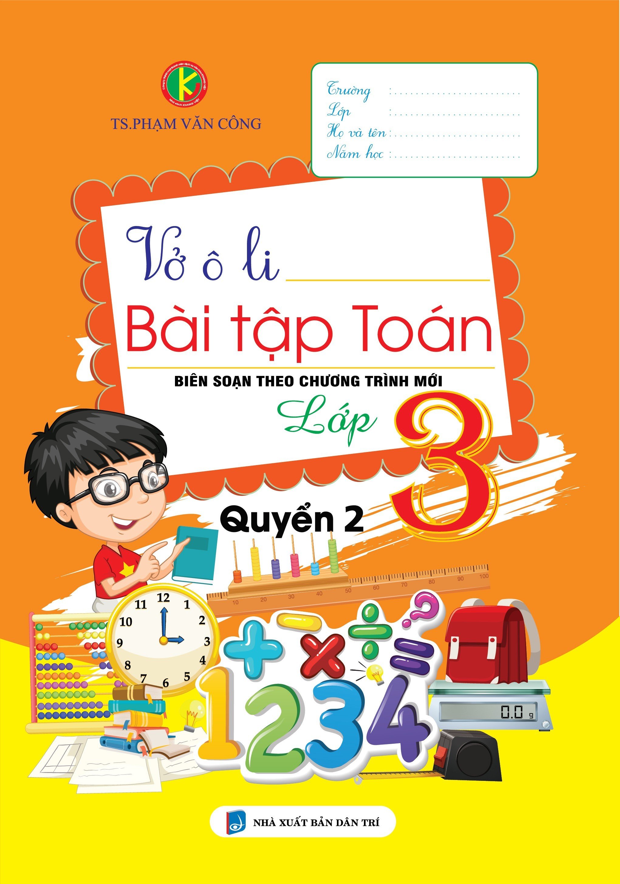 Vở Ô Ly Bài Tập Toán 3 - Tập 1+2