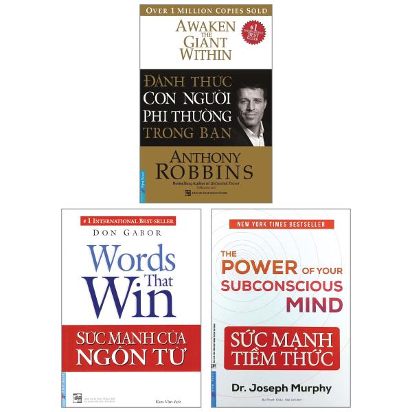Combo Sách Sức Mạnh Của Ngôn Từ  Sức Mạnh Tiềm Thức  Đánh Thức Con Người Phi Thường Trong Bạn Bộ 3 Cuốn