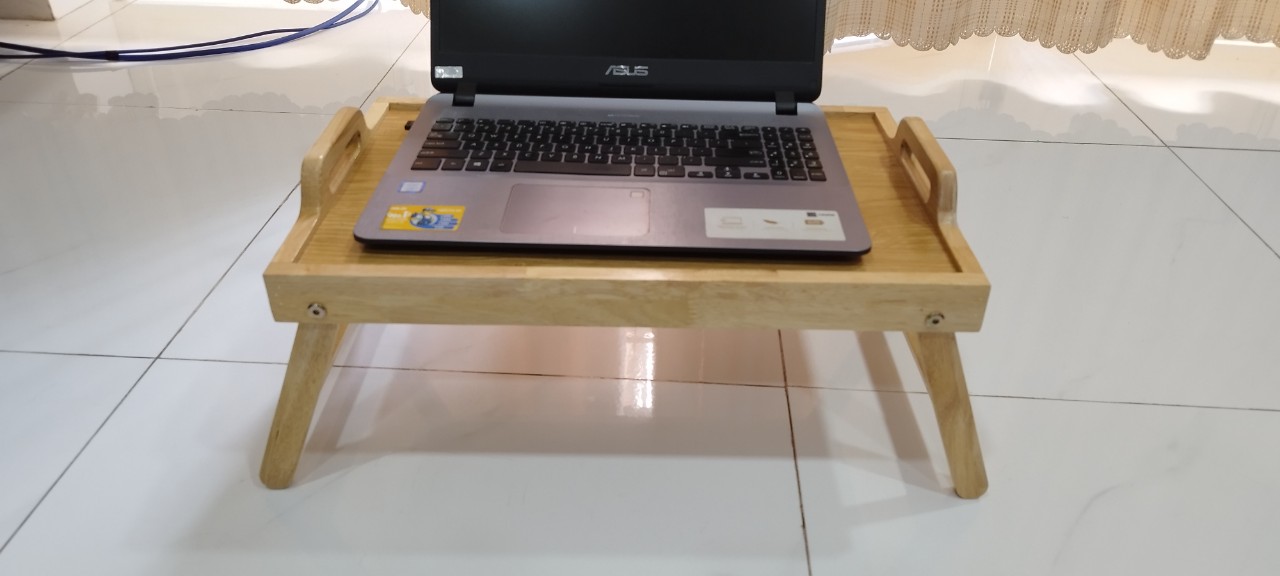 Bàn Xếp Gấp Gọn Đa Năng Gỗ Có Tay Cầm Bàn Làm Việc, Bàn Ăn, Để Laptop, Bàn Văn Phòng - Gỗ Cao Su Chắc Chắn Bền Bỉ