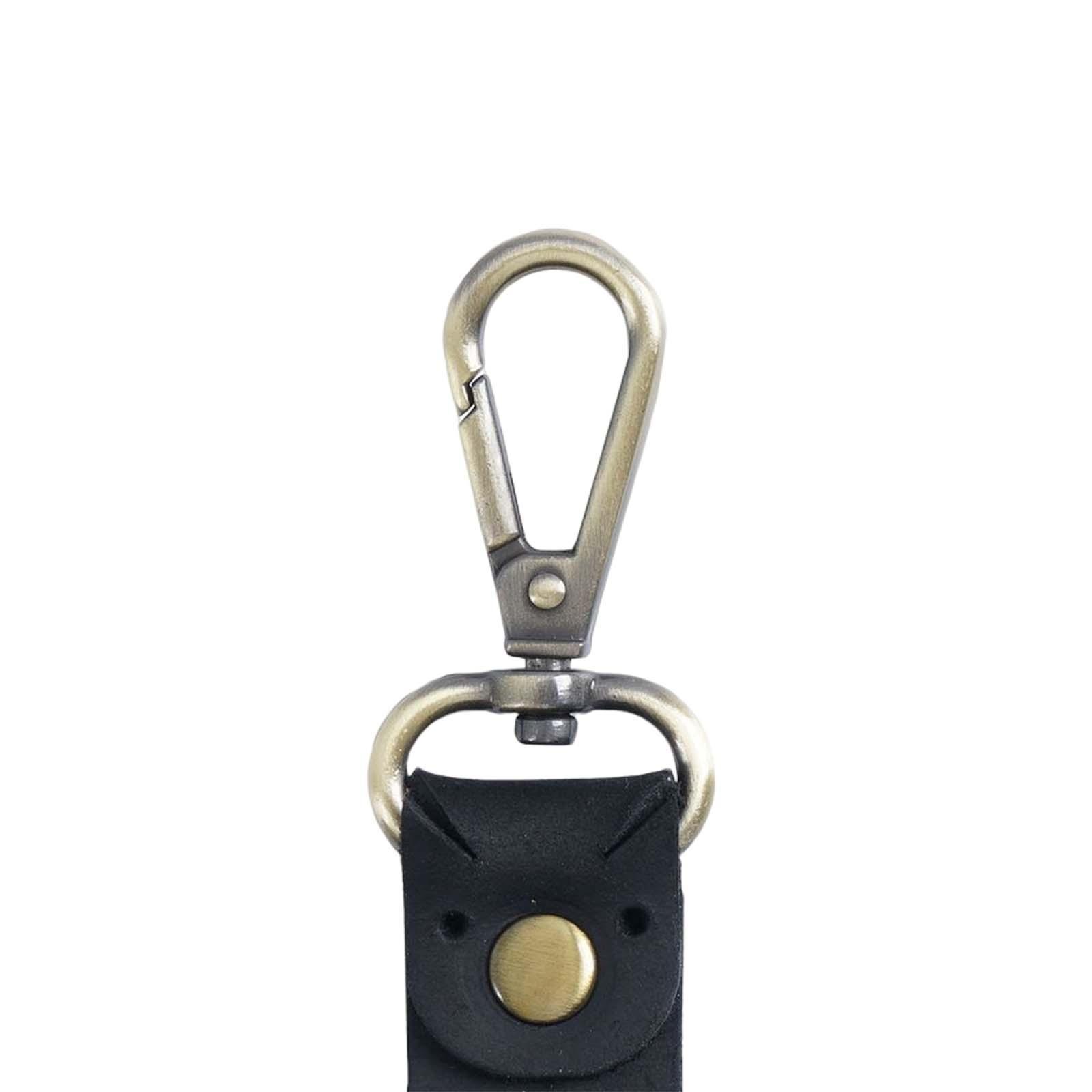 Leather Keychain Key Ring Unisex Business Key Chain Ring Fob