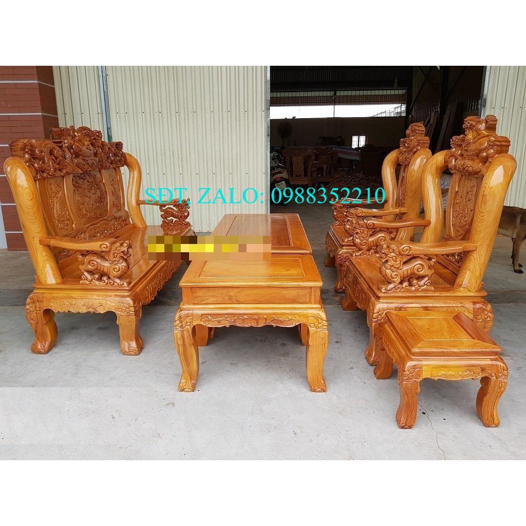 Bộ bàn ghế Nghê Bảo Đỉnh gỗ Gõ Đỏ