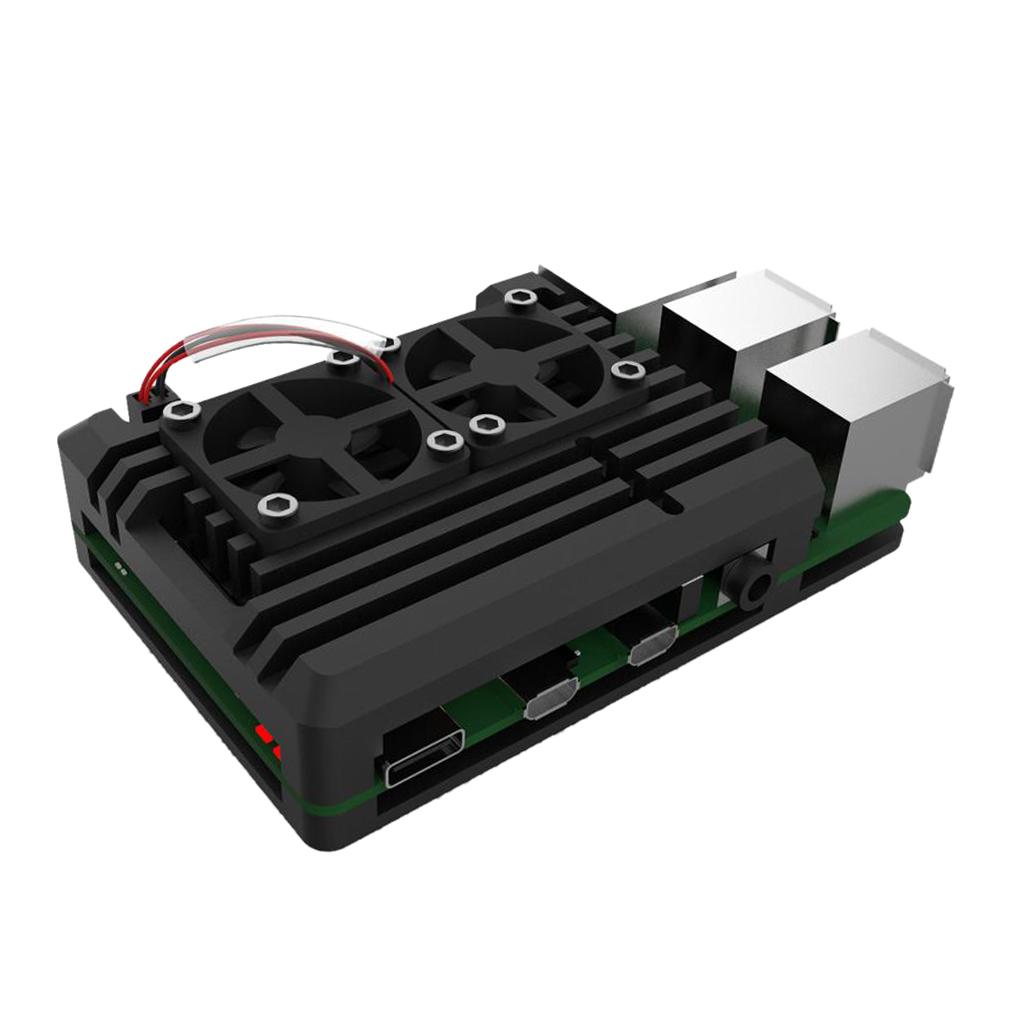 Đôi Quạt Làm Mát Vỏ Dành Cho Raspberry Pi 2B/3B/PI 3B +/4B Phụ Kiện