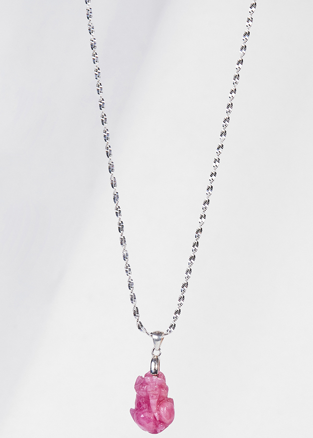 Dây Chuyền Bạc Mặt Tỳ Hưu Ruby Ngọc Quý Gemstones