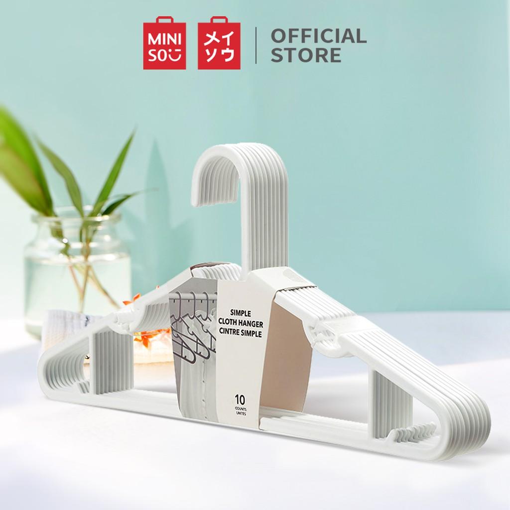 [Mã MINI11FFF giảm 5% đơn 150K] 10 Cái Móc Nhựa Cao Cấp Phơi Quần Áo Miniso