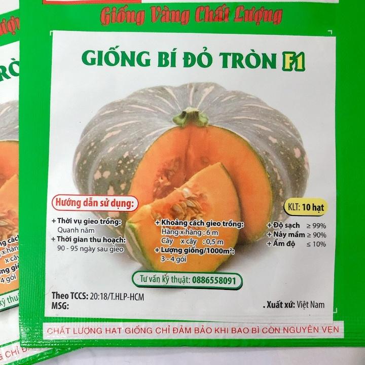 Hạt giống HN Giống bí tròn lớn f1 HN gói 10 hạt