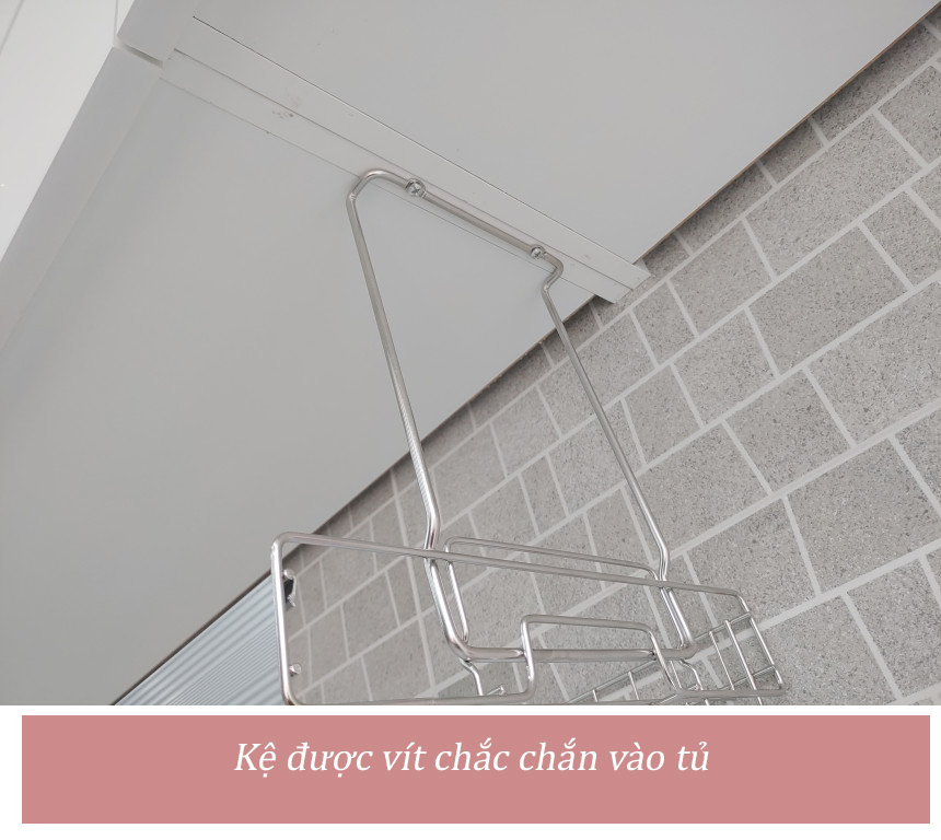 Kệ chén bát đũa đĩa, kệ treo tủ bếp, kệ chén treo 1 tầng Inox 304 - ALC (A) DaiJin