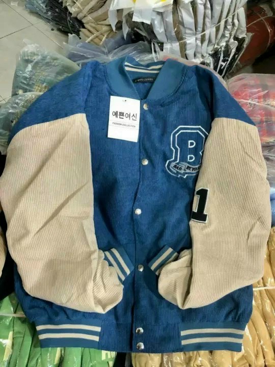 Áo khoác Nhung Kaki Kiểu Bomber Unisex 2 Lớp Lót Dù Chữ BRO Số 21 - Nam Nữ Cặp Đôi Hàn Quốc Mặc Mùa Thu Đông Cực Chất