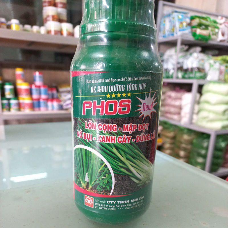 Phân bón lá NPK sinh học chuyên dùng cho hành PHOS Anh Em 500ml