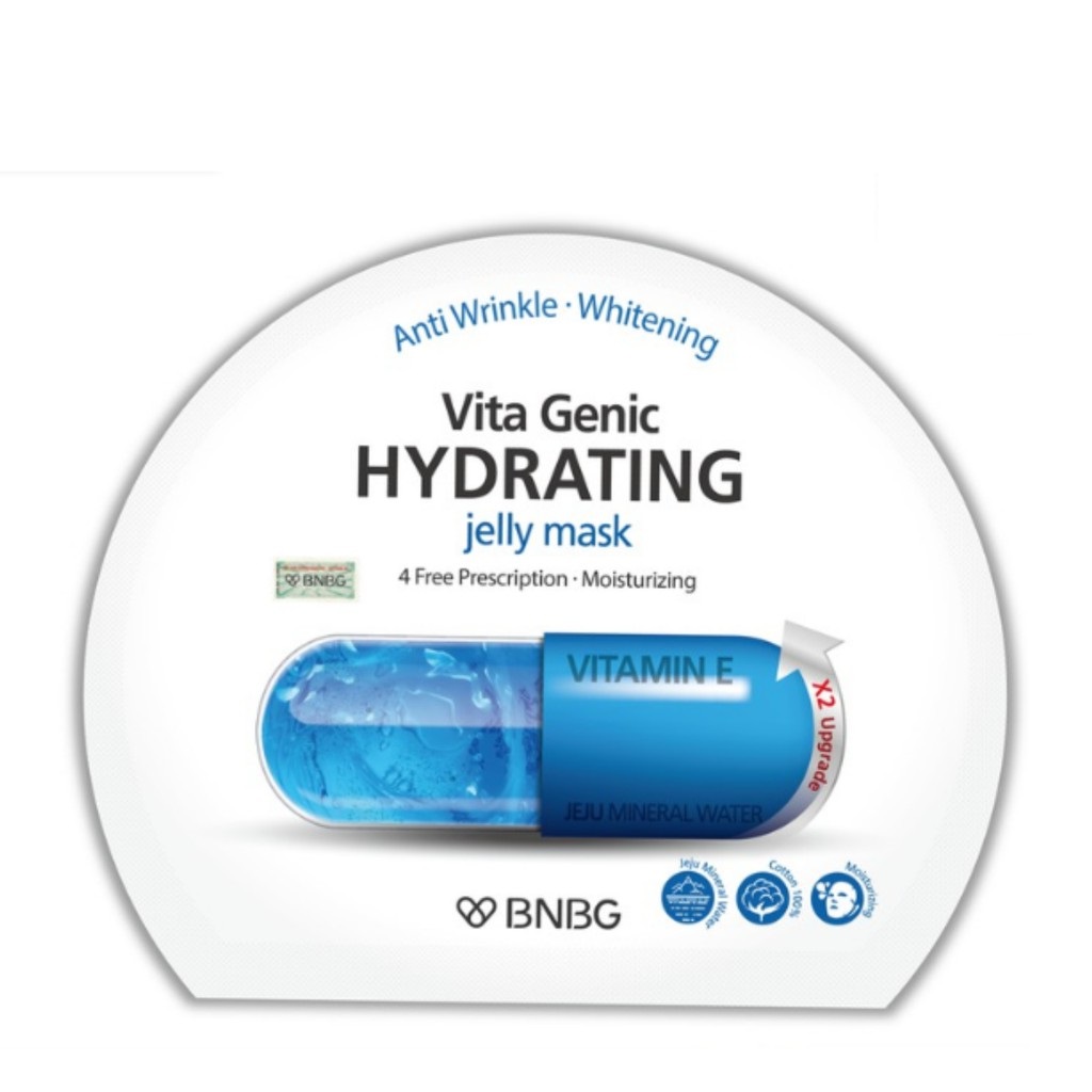 Mặt nạ giấy màu xanh dương Banobagi Vita Genic Jelly Mask Hydrating Vitamin E(miếng)