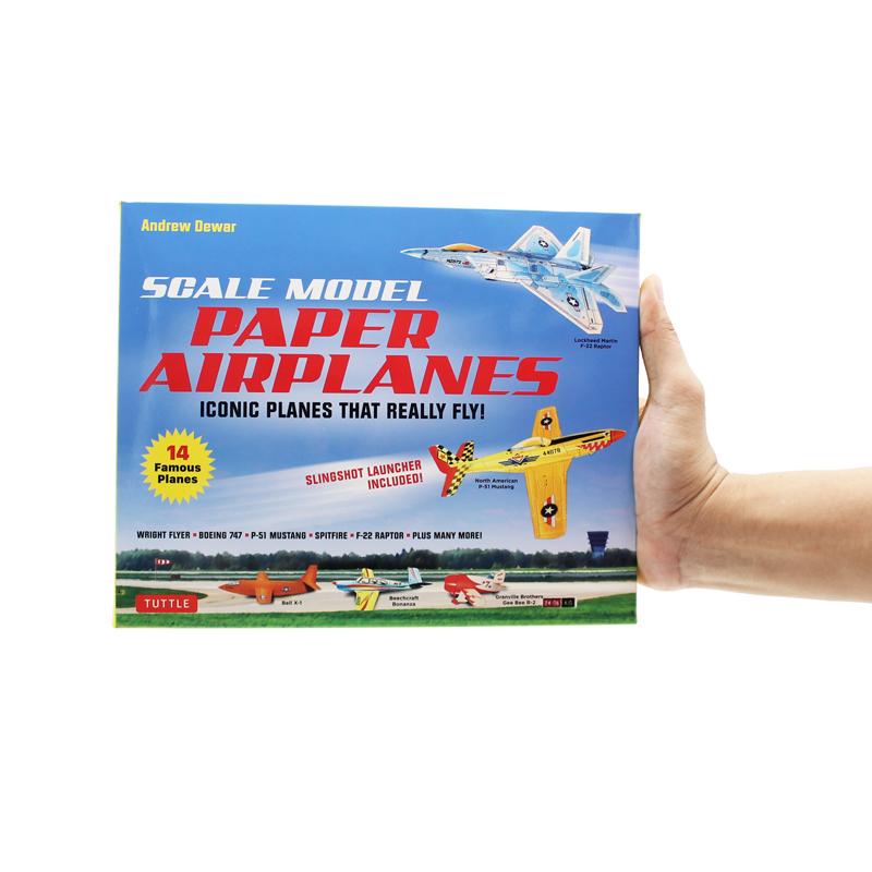 Scale Model Paper Airplanes Kit: Iconic Planes That Really Fly! Slingshot Launcher Included