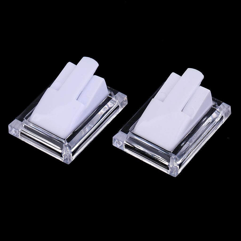 20pcs Mini Plastic Ring Stand Holder for Women Jewelry Storage Display