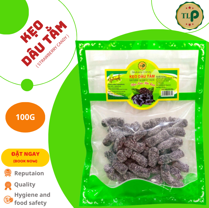 KẸO DÂU TẰM TÂN LỘC PHÁT - BỊCH 100G