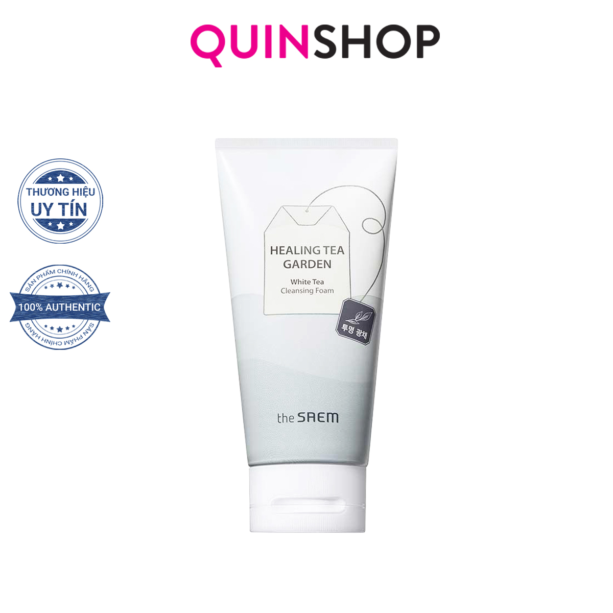 Sữa Rửa Mặt The Saem Healing Tea Garden White Tea Cleansing Foam