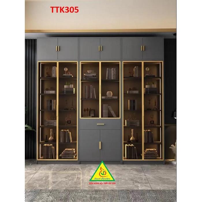 Tủ trang trí cánh kính TTK305 - Nội thất lắp ráp Viễn Đông ADV