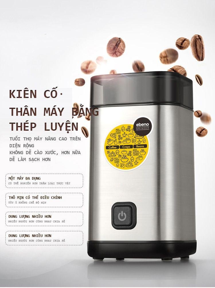 Máy Nghiền Xay Hạt Điện 220V Beans Grinder Đạt chuẩn EU, USA BLADE