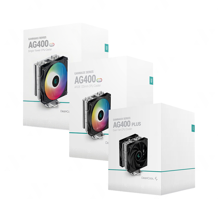 Tản Nhiệt Khí CPU DEEPCOOL AG400 Digital/ ARGB (đen/trắng) – Hàng Chính Hãng