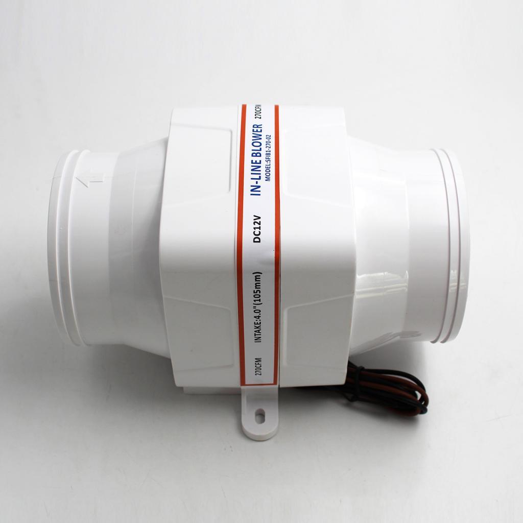 12  270CFM Inline Boat Bilge Air Blower Suit 4" Hose-Boat/Marine/