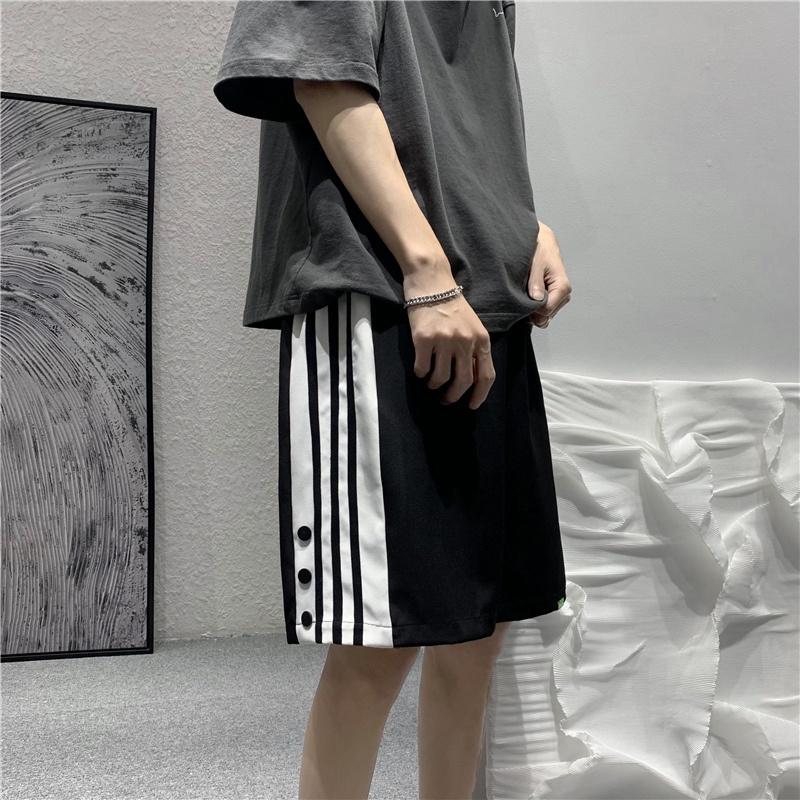 Quần shorts nam STYLE MARVEN phối sọc dáng suông rộng basic Hot Trend 2022 - SHORTS NAM 9000018C