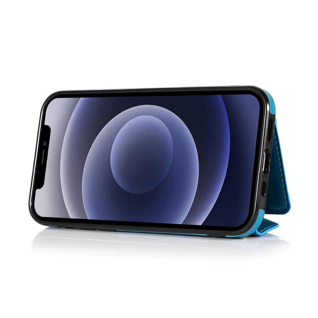 Ốp điện thoại PU kiêm ví đựng thẻ có dây đeo cho iPhone 12 Mini iPhone 11 Pro Max