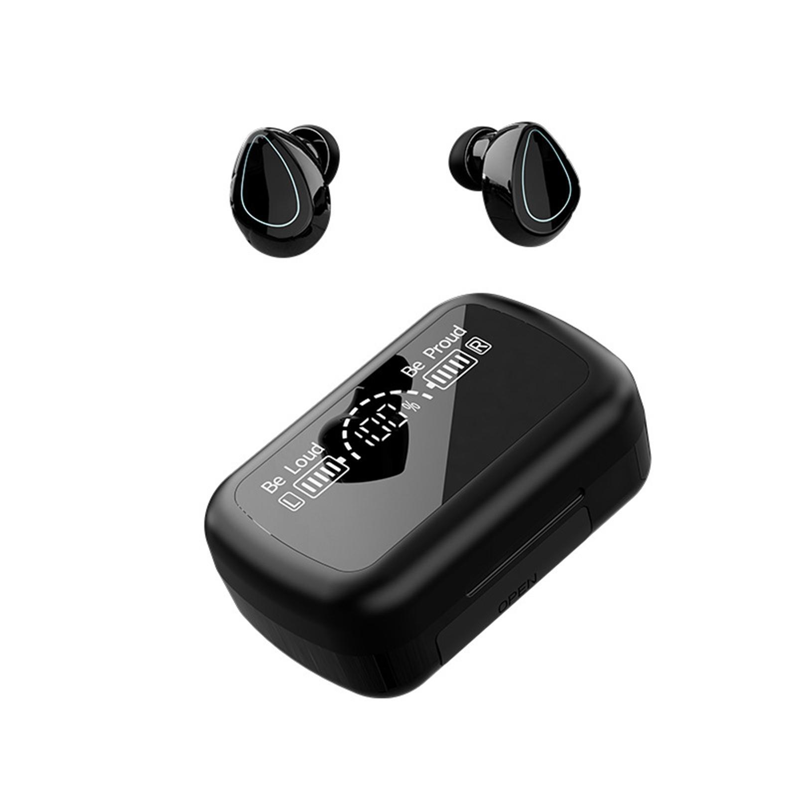 With 1200mAh Charging Case Sweatproof Headset for Business Workout