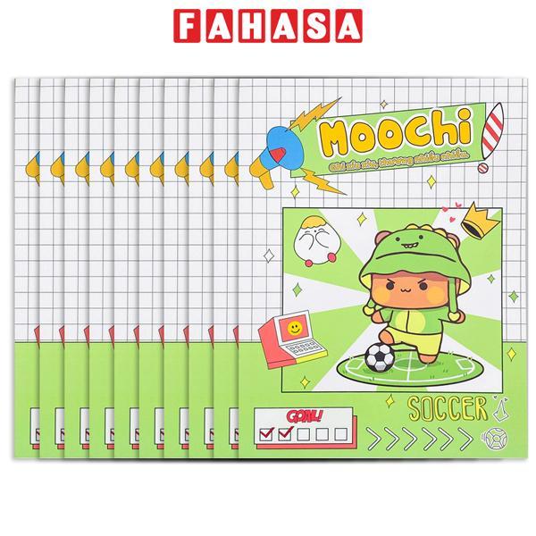 Bộ 6 Tập Học Sinh Moochi - 4 Ô Ly Vuông - 96 Trang 120gsm - The Sun - Khủng Long