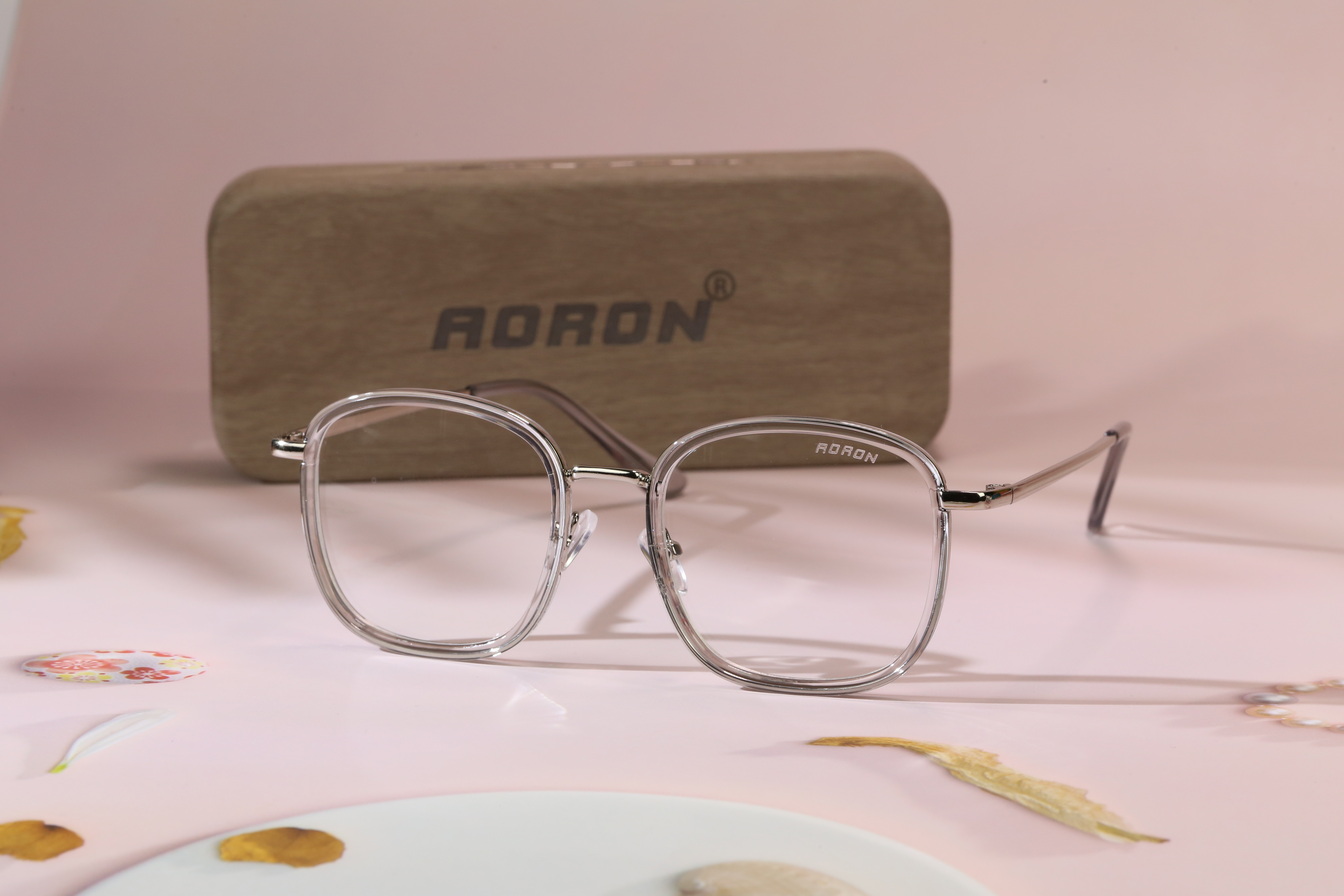 Gọng Kính Cận Aoron, Kính Giả Cận Nam Nữ, Mắt Kính Chống Ánh Sáng Xanh Gọng Kim Loại Siêu Nhẹ Phong Cách Hiện Đại, Năng Động - AK072