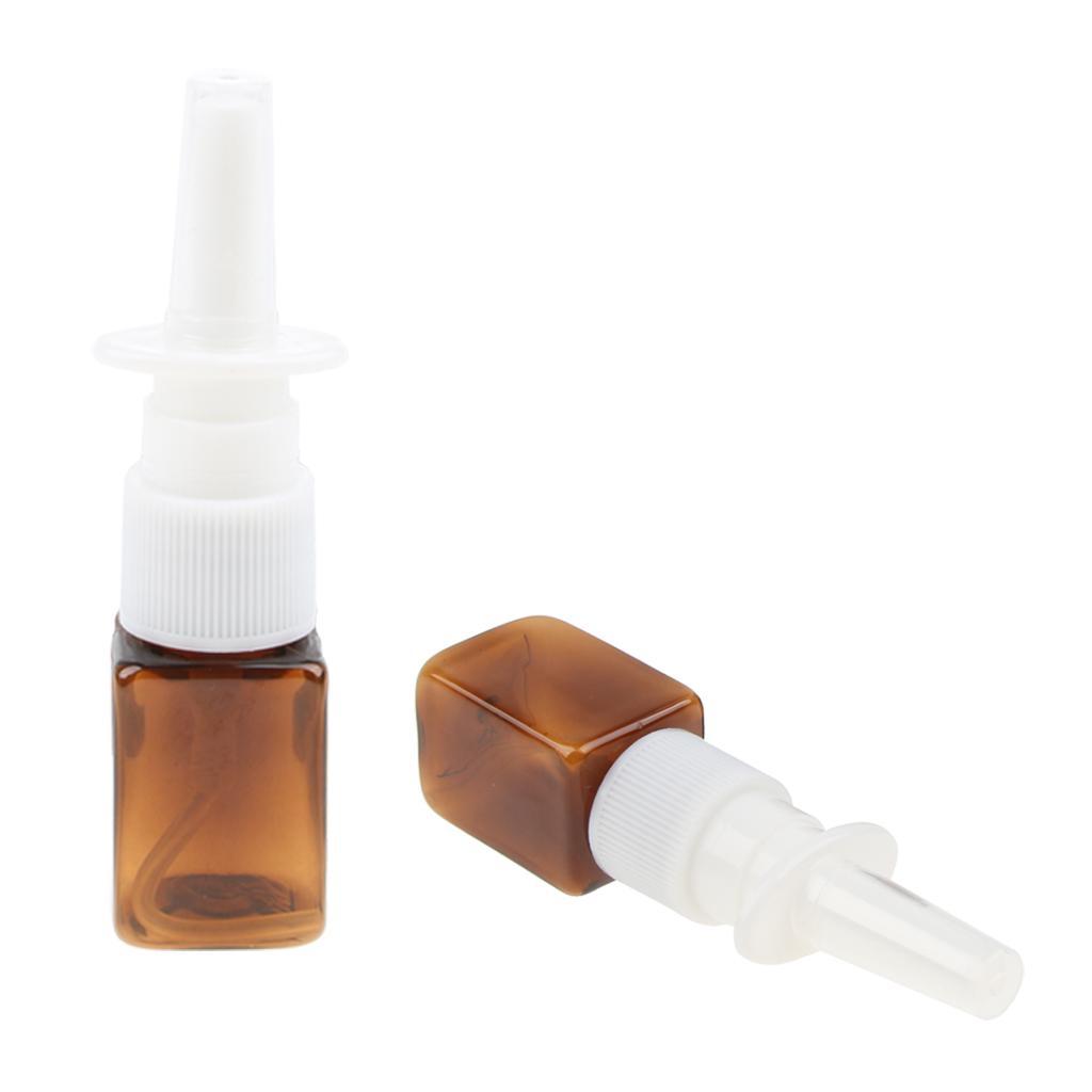 20x Empty Refillable Nasal Spray Bottles Fine Mist Sprayer Vials Containers