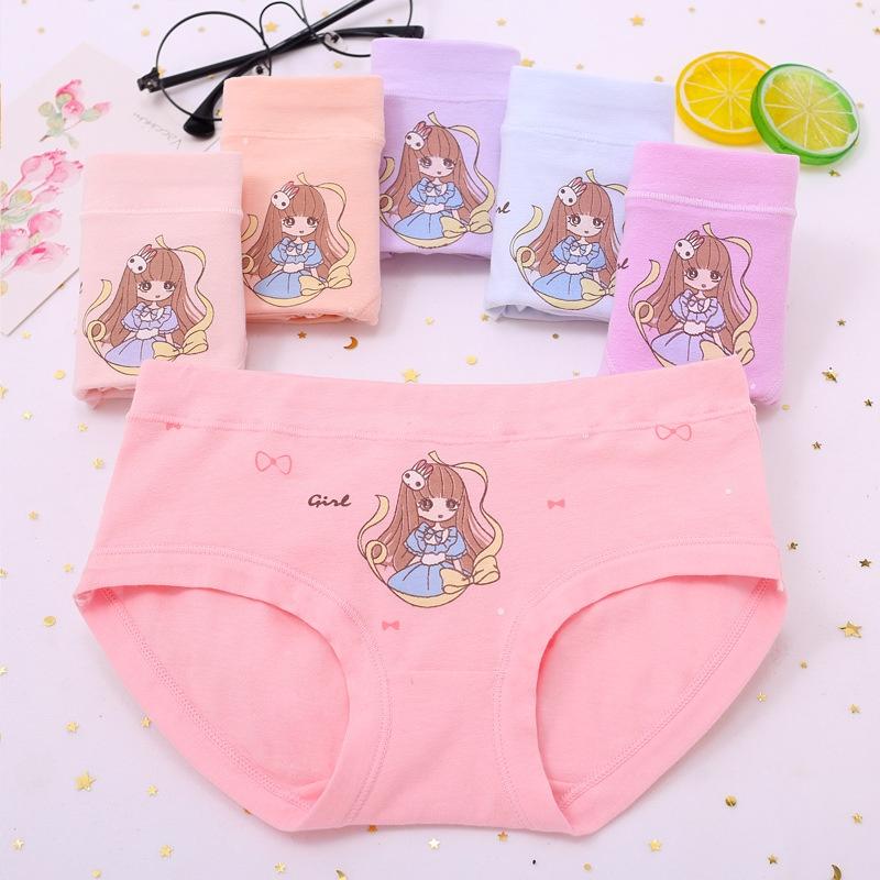 Set 5 quần chip tam giác bé gái KIDS GENZ QUẢNG CHÂU , quần lót trẻ em cotton cao cấp mềm mịn thoáng mát bảo vệ CHO BÉ