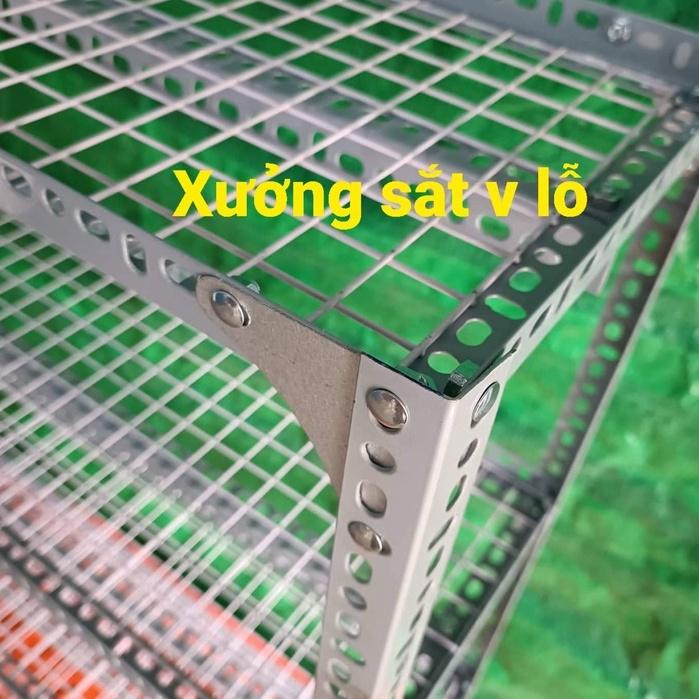 Kệ sắt v lỗ Rộng 40cm x Dài 1,2M Nhiều tầng kệ