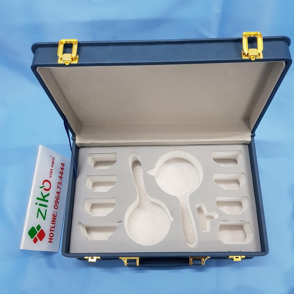Bộ Ấm Trà BẠCH ĐỊNH 9 món - ĐƯỜNG VŨ - Set bộ ấm trà quà tặng trong hộp da cao cấp
