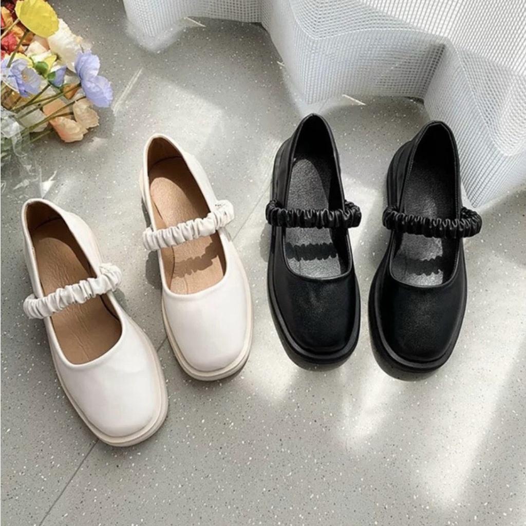 Giày búp bê đế bằng quai nhún phong cách Hàn Quốc giá rẻ cho nữ - G52