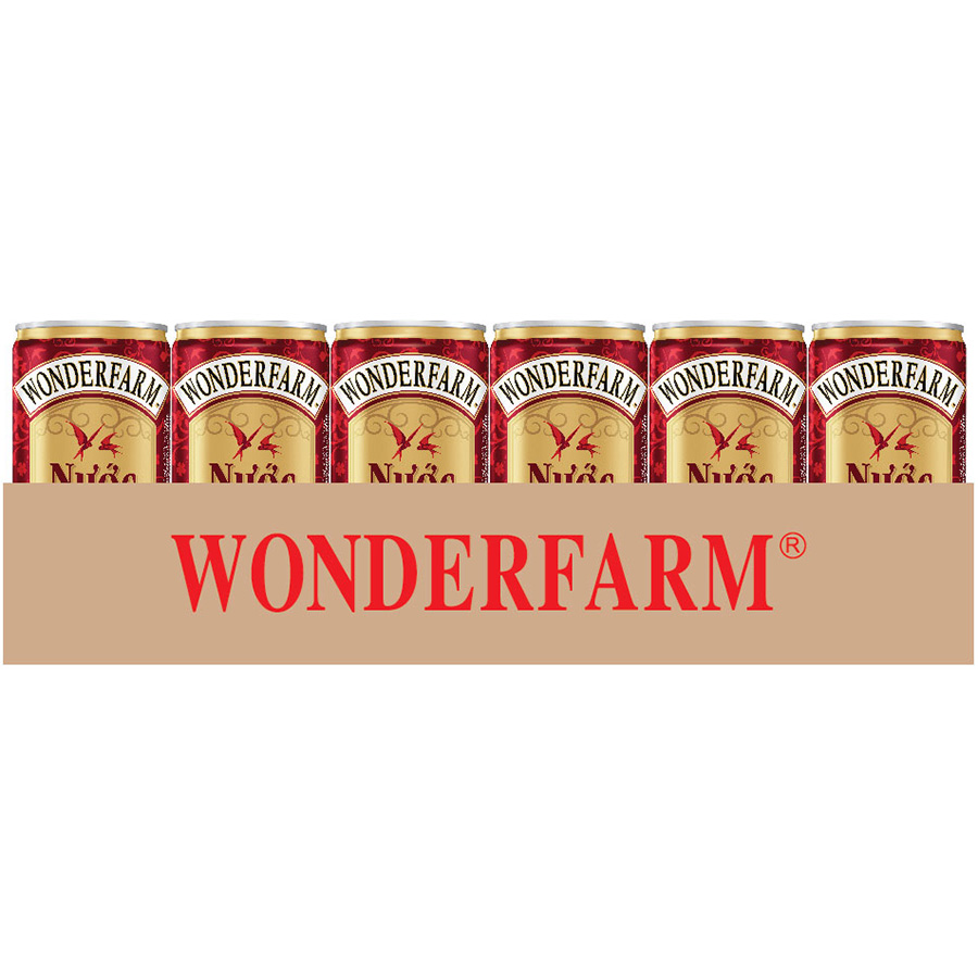 Thùng 24 Lon Nước Yến Cao Cấp Wonderfarm (180ml x 24 Lon)