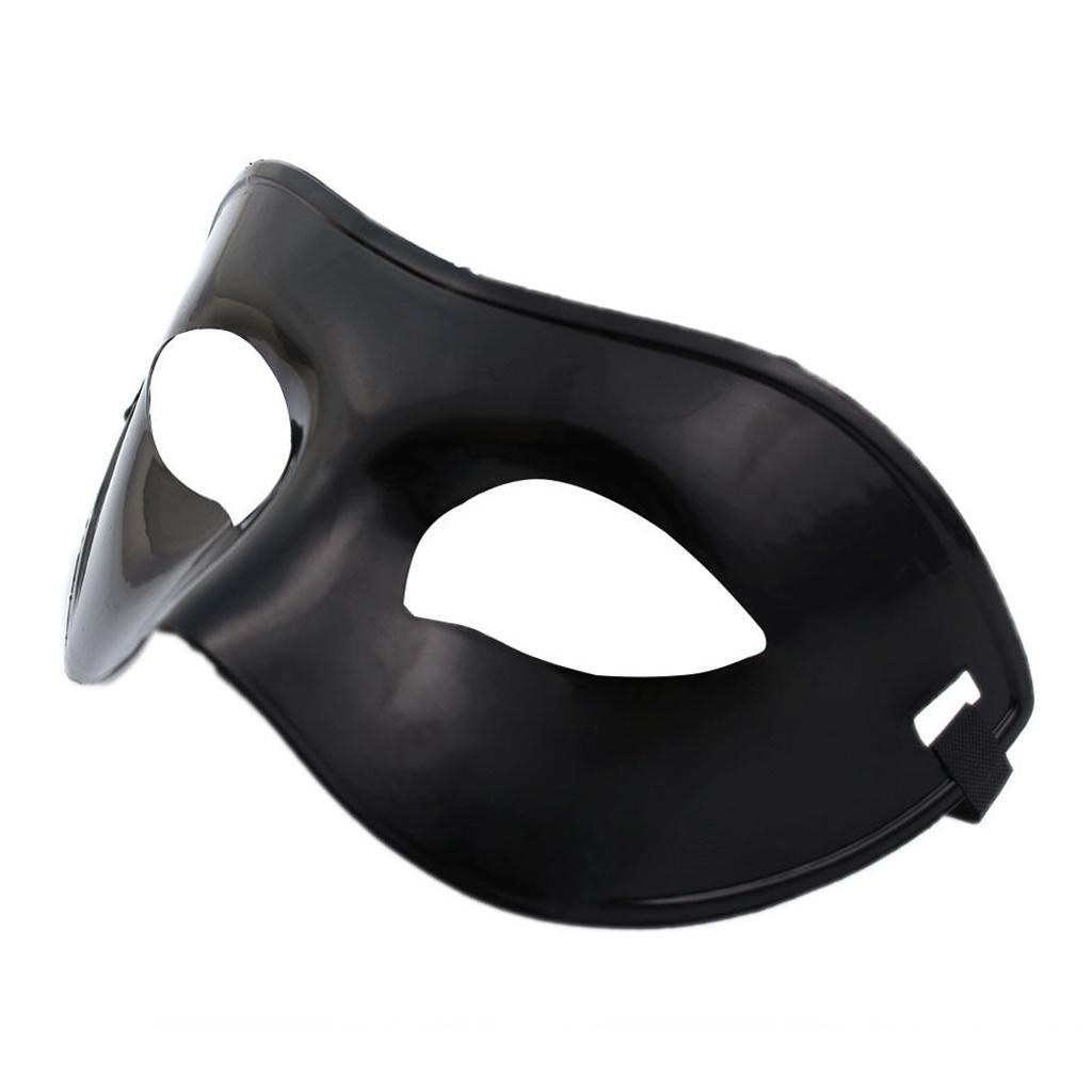 Men Masquerade Costume Ball Half Face Eye Mask Sexy Party Dress Black