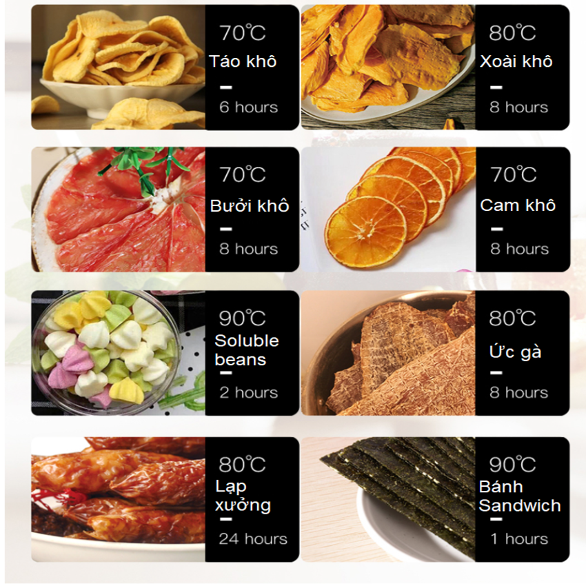 Máy sấy thực phẩm chuyên nghiệp dung tích lớn 59 lít, có tới 10 khay inox, Thương hiệu Mỹ Septree cao cấp ST-01 - HÀNG CHÍNH HÃNG, BẢO HÀNH 12 THÁNG