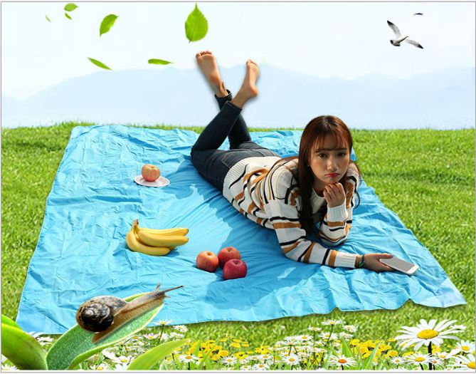 Thảm pinic gấp gọn, thảm dã ngoại du lịch đi biển, bạt trải picnic cắm trại đi phượt gấp gọn siêu nhỏ, siêu nhẹ GD499-BatPinic-GG