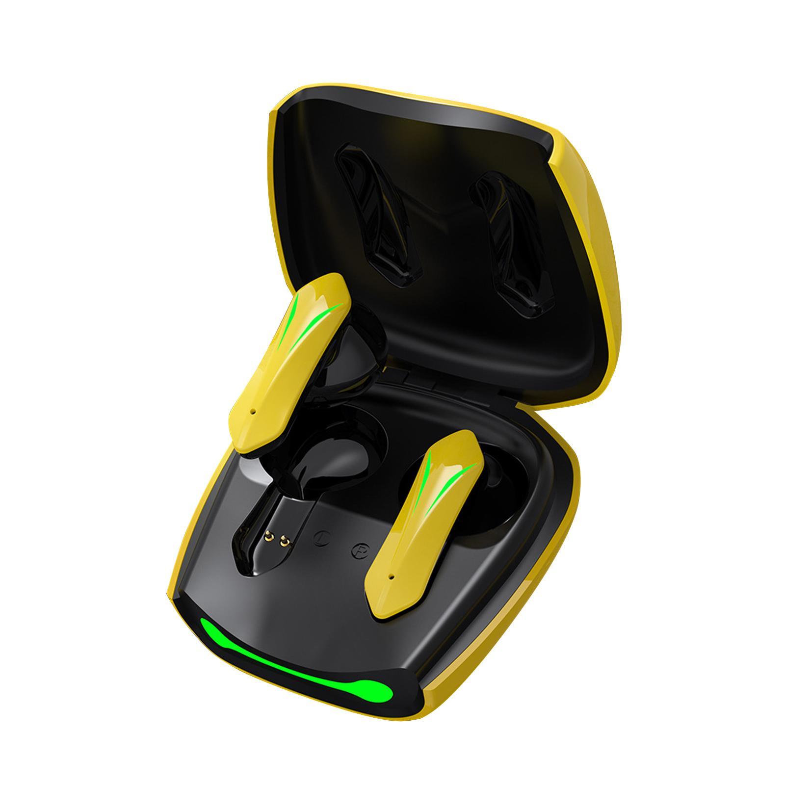 Stereo Bass Gaming Headphone Adjustable Mic yellow