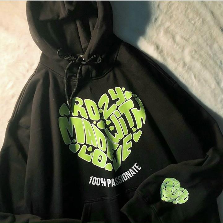 ÁO HOODIE - ÁO KHOÁC NỈ NGOẠI (HD2450 - Tim Xanh)