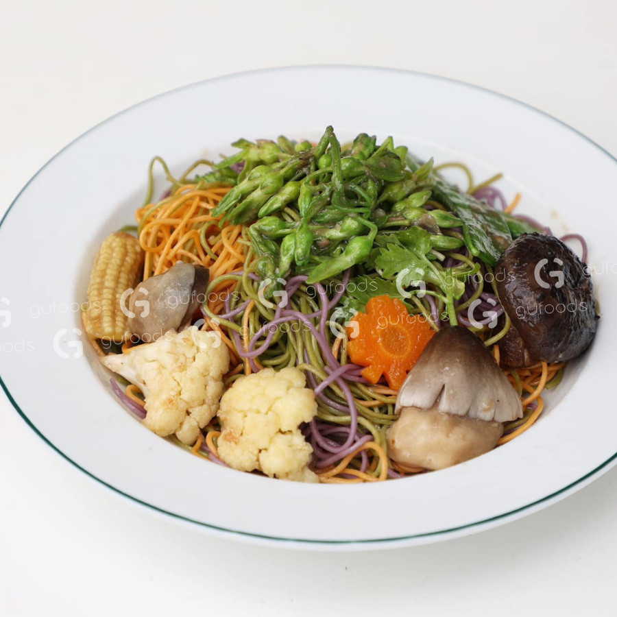 Combo 2 Gói Mì Rau Củ Gufoods 400g (1 Gói Mì Mix và 1 Gói mì Cải Kale) -  Tốt Cho Cả Gia Đình, Healthy, Ăn Chay, Ăn Kiêng, Eatclean