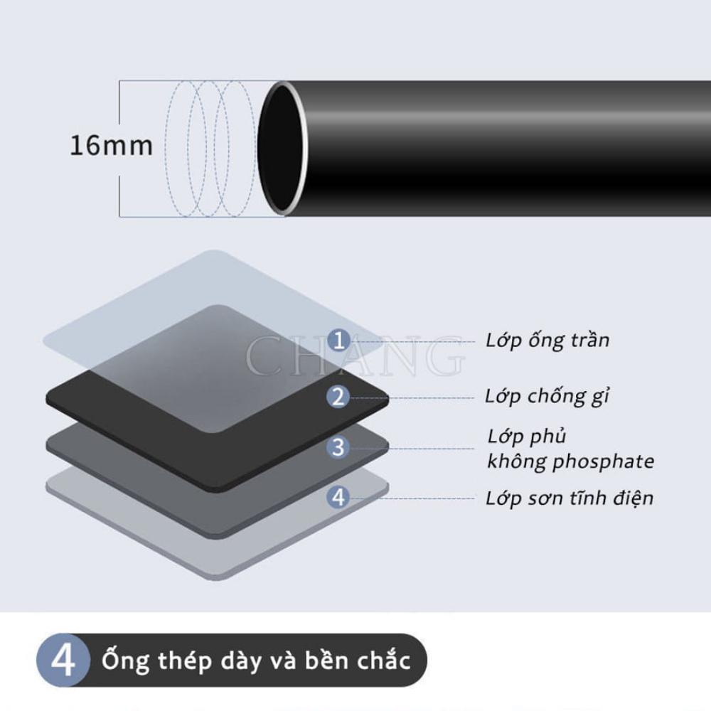 Giá để giày dép đa năng 4 tầng, kệ treo đồ đa năng thông minh tặng kèm 8 móc treo đồ, chất liệu thép cao cấp chắc chắn