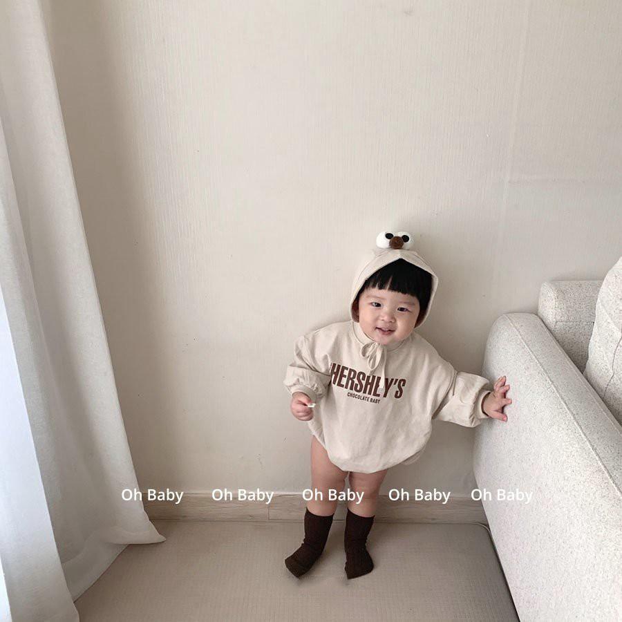 Body Dài Tay Kèm Mũ Cho Bé